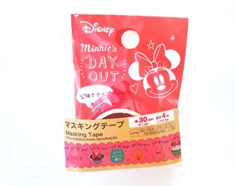 Kawaii Japanse Minnie Mouse Day Out Bigger Washi Deco Tape, Masking Tape, Scrapbooking, Planner, dagboek, kaarten, leveringen, stickers roll, Disney