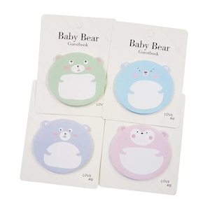 Kawaii Baby Bear Animal Memo Notepad, Bookmark, sticky notes, planner, Kids Gift