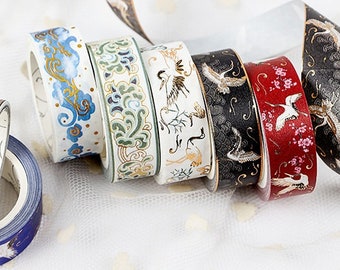 Chinese Retro Geïnspireerde Washi Tape, Masking Tape, Scrapbooking, Planner, dagboek, kaarten, benodigdheden, decoratieve sticker Briefpapier, Aziatisch