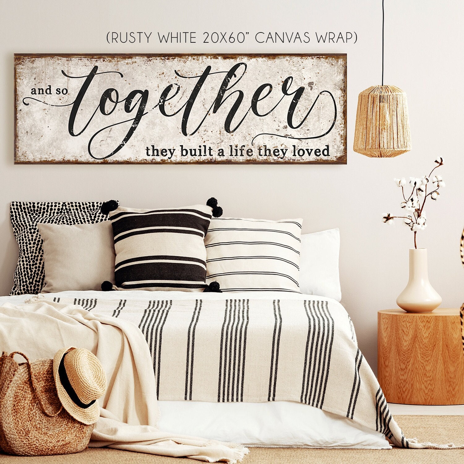 Master Bedroom Sign Above the Bed Wall Decor Metal Wood Canvas Etsy