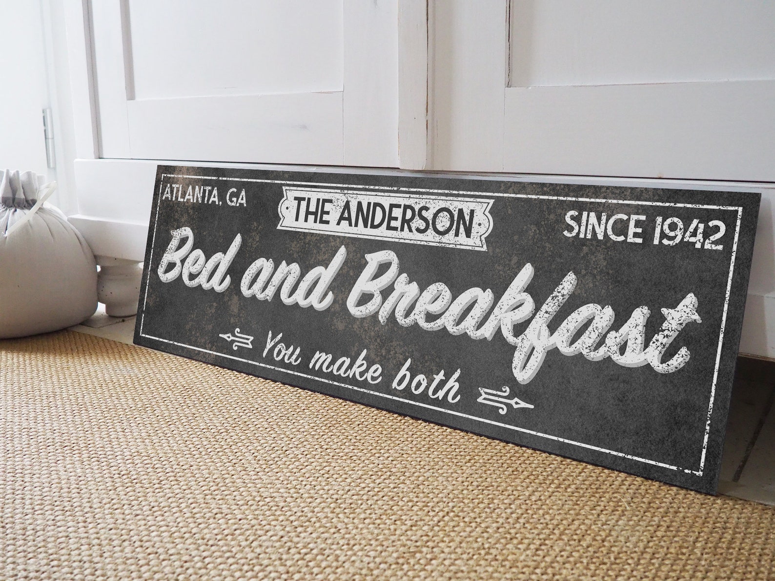 Custom Bed & Breakfast Name Sign Custom Vintage Farmhouse Etsy