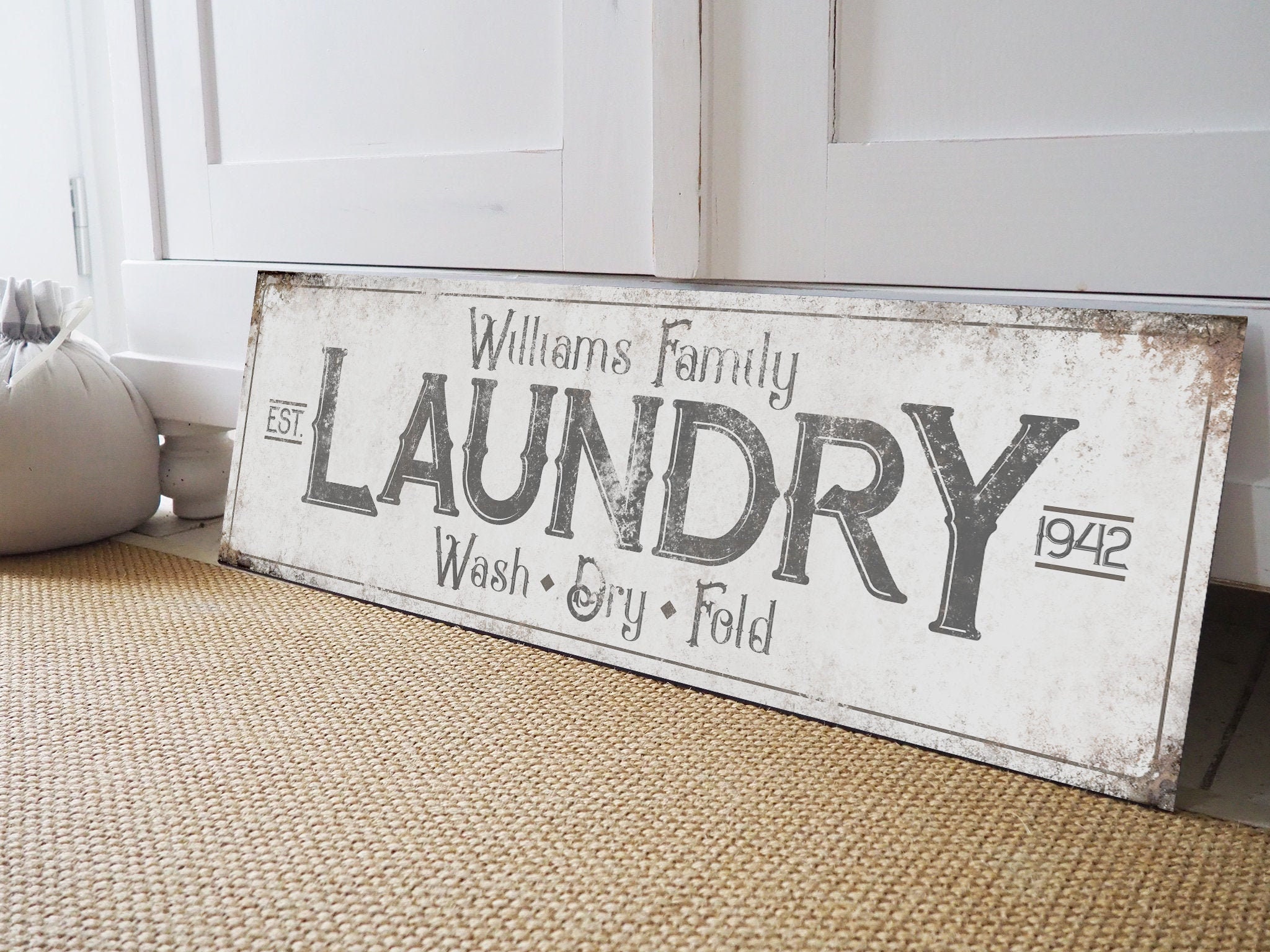 Custom 3x5 Engraved Business Suite SignLaundry Room Decorative Personalized 
