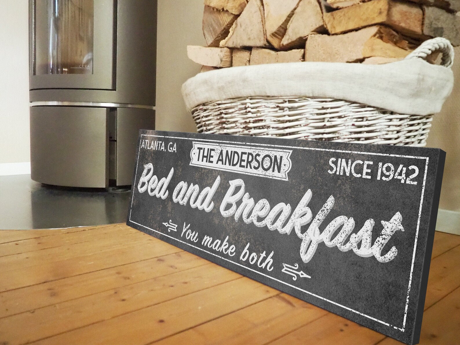 Custom Bed & Breakfast Name Sign Custom Vintage Farmhouse Etsy