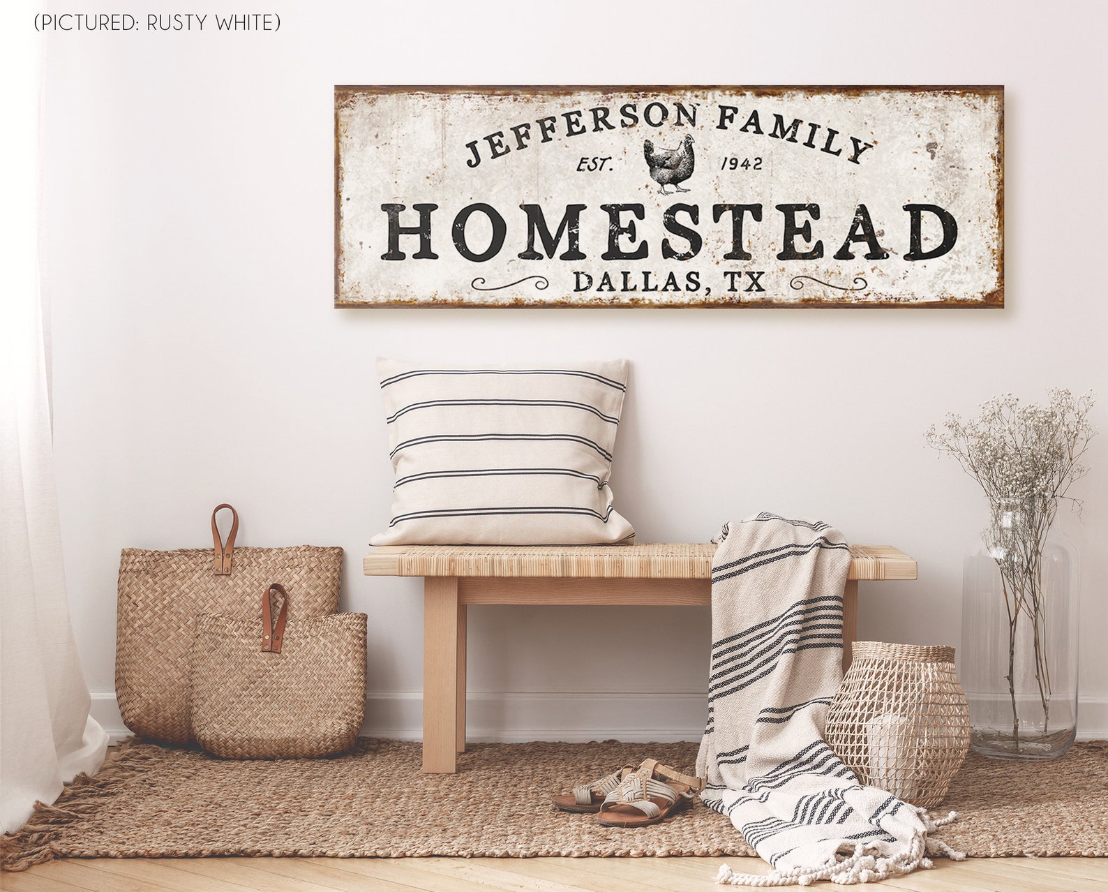 Personalized Homestead Sign Custom Farmhouse Sign Large Family Etsy UK