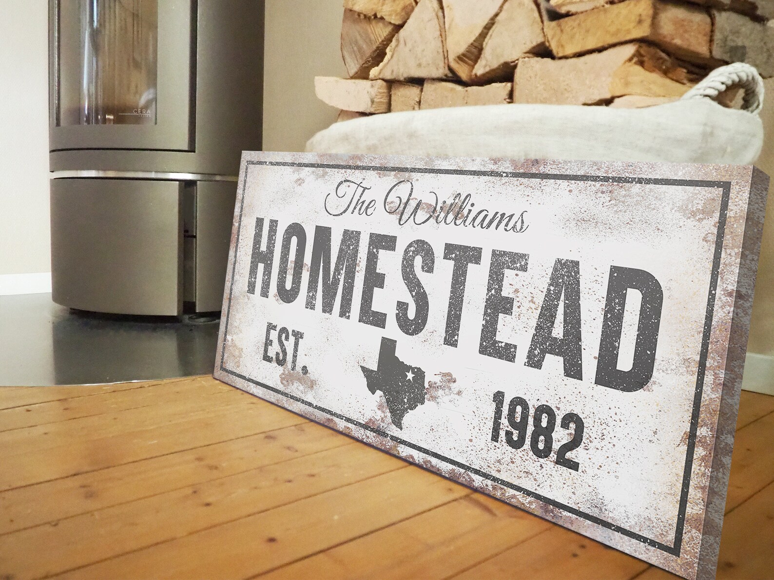 Family Last Name Homestead Sign Rustic Established Date Last Etsy