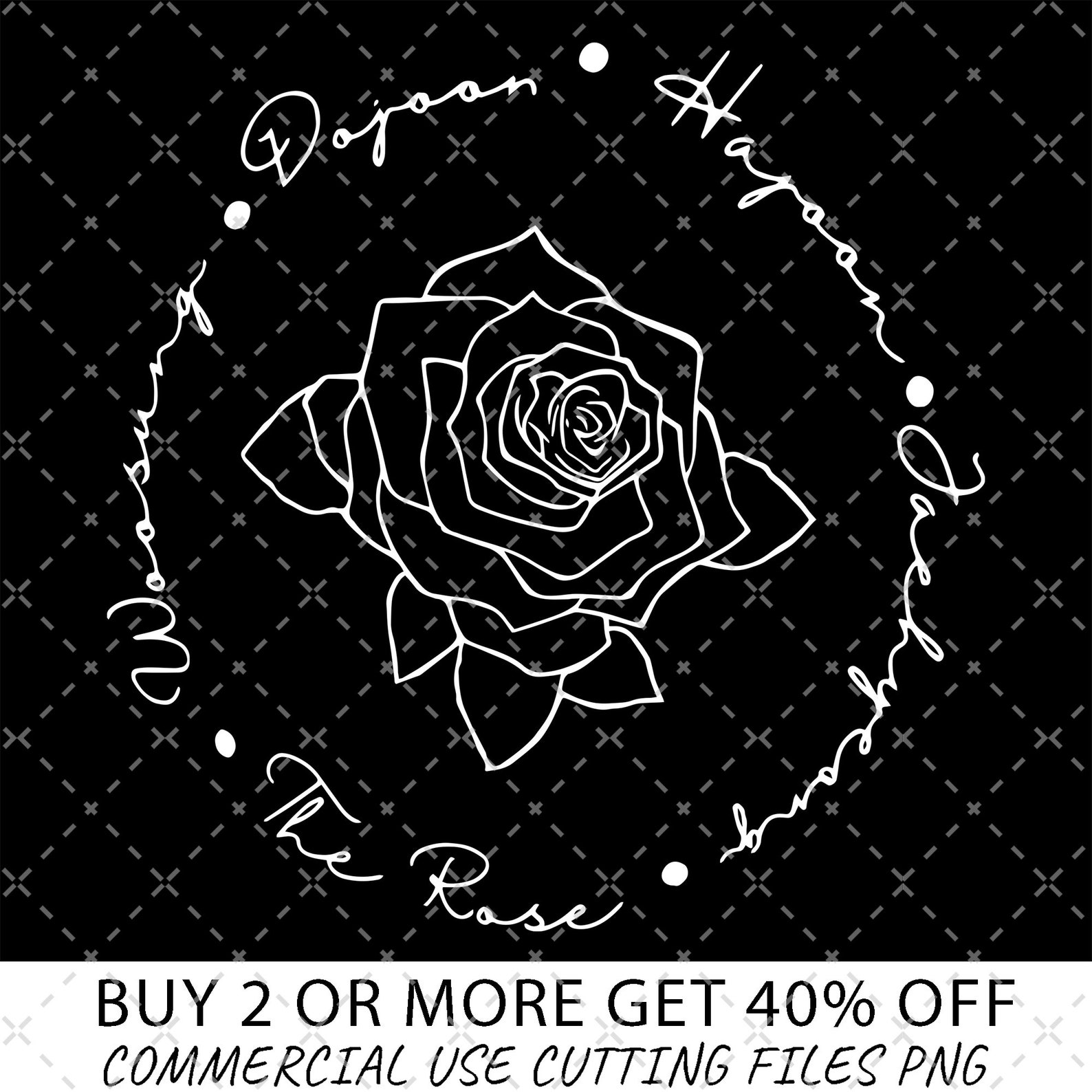 The Rose Kpop Png, the Rose Tour PNG, the Rose Dawn to Dusk Png, Dual