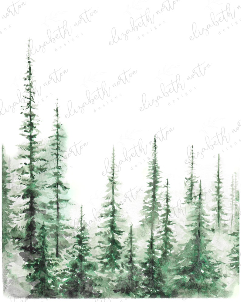Pine Tree Painting Print Pine Tree Print Pine Tree Art Etsy Canada