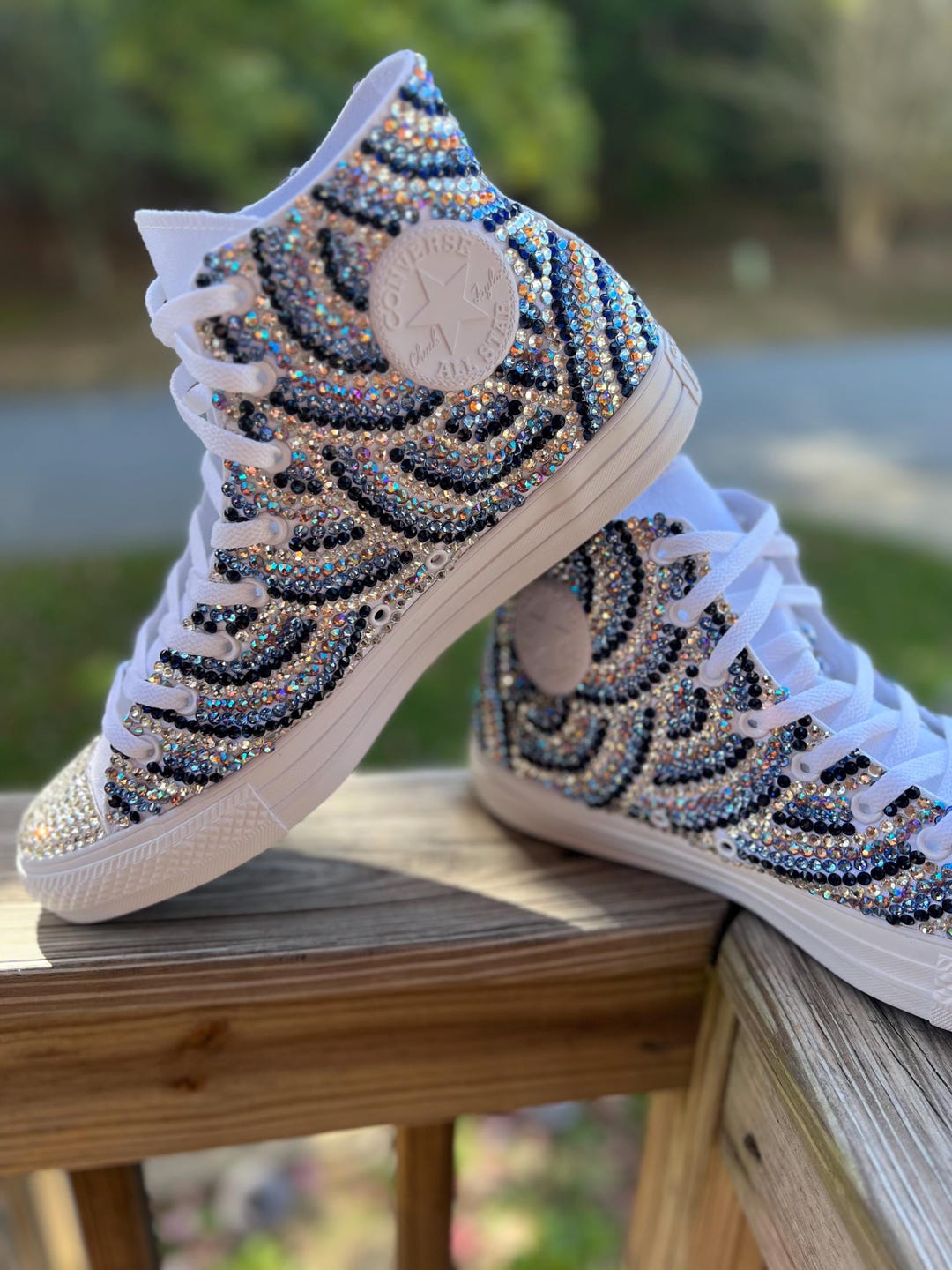 Custom Chucks Custom Converse for Weddings, Custom Converse High Tops, Bridal Chucks ...