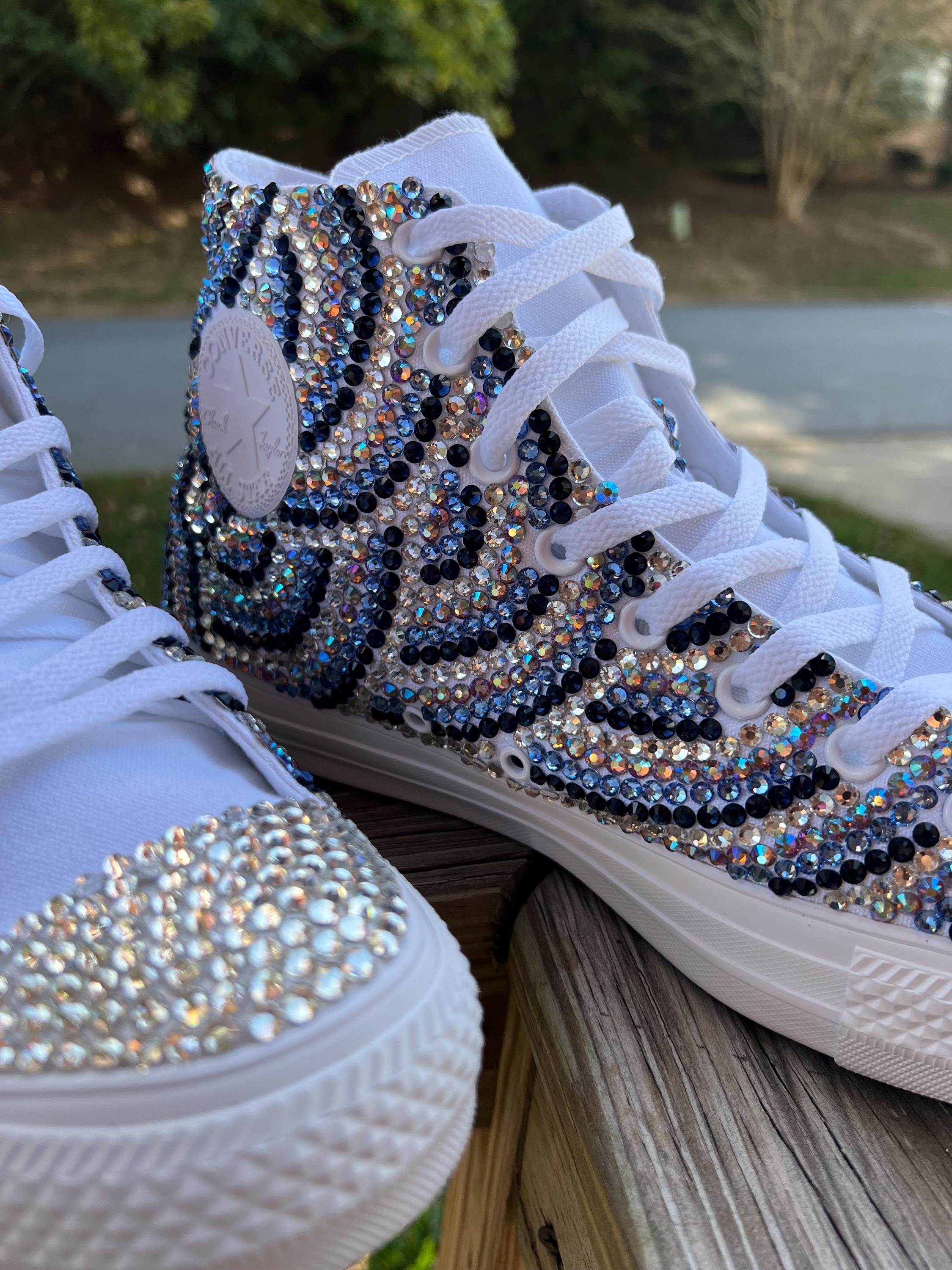 Custom Chucks Custom Converse for Weddings, Custom Converse High Tops, Bridal Chucks ...
