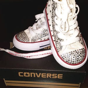 Girls Custom Converse Bling High Top Sneakers Any Color