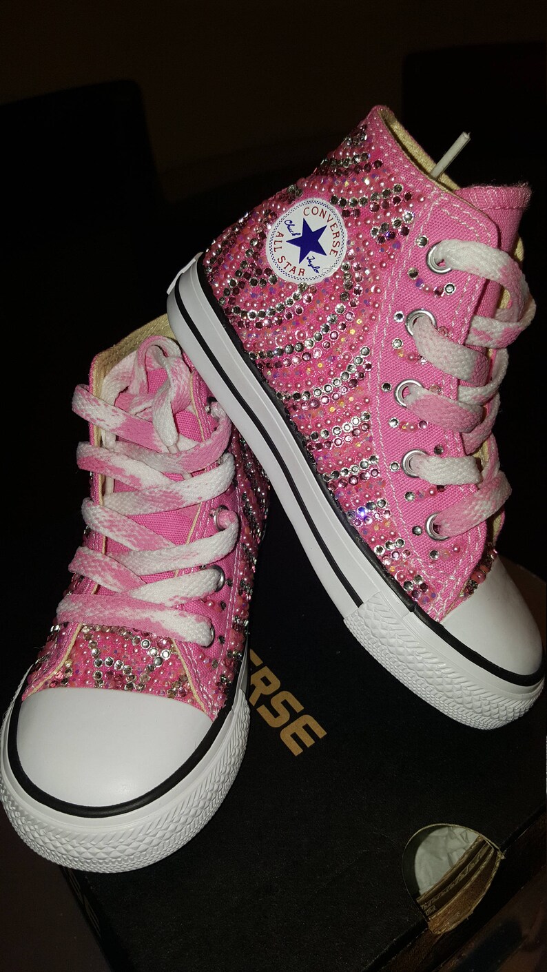 high top bling sneakers