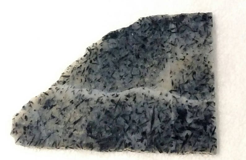 Baltimore Agate Slab Black Tourmaline in Quartz. Agate Rough Agate Slab Tourmalinated Quartz Slab