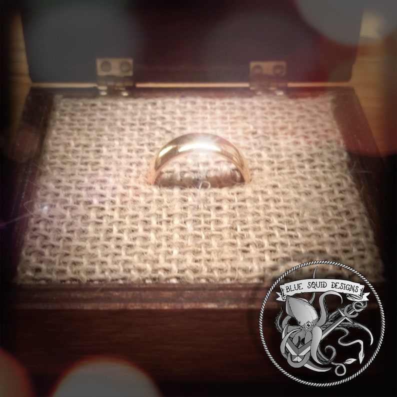 Handmade Wooden ring box Laser engraved with a custom design Ring box Fits one or two rings inside Wedding Ring box Engagement Ring box