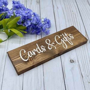 Wood Wedding Sign - Cards and Gifts Wedding Decorations Rustic Wedding Decor Farmhouse Wedding Party Decorations