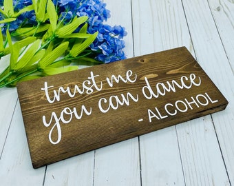 Funny Wedding Sign - Alcohol Wood Sign Wedding Wood Signs Wedding Decorations Rustic Wedding Decorr