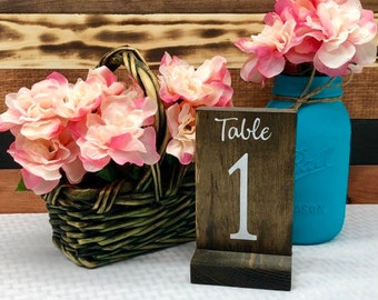 Wooden Table Numbers - Wedding Table Numbers Rustic Wedding Decor Wood Table Number Wedding Signage Wood Numbers