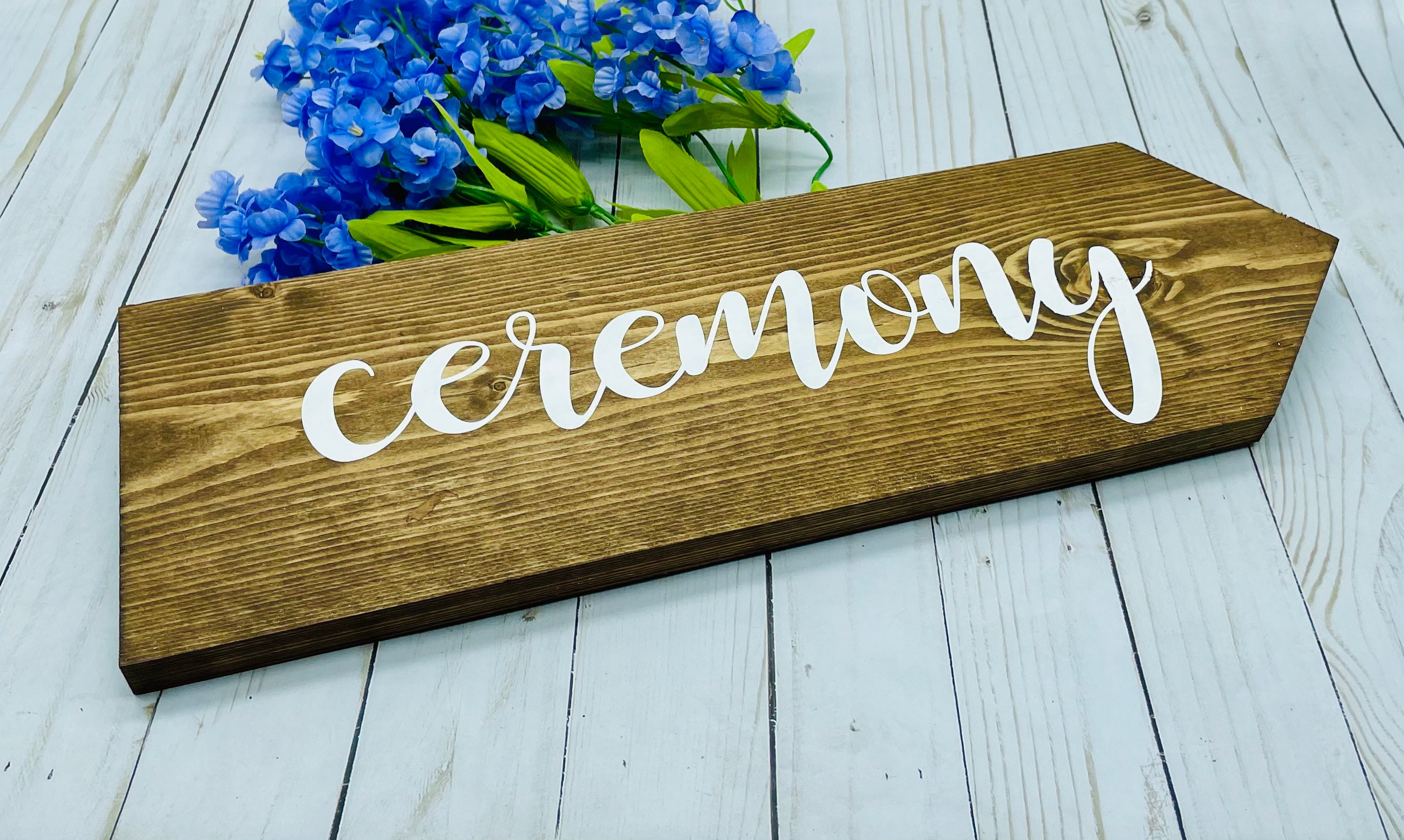 Wedding Arrow Sign Wood Wedding Signs Directional Sign | Etsy