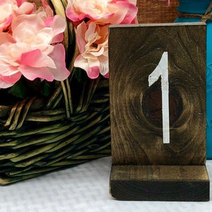 Wooden Table Numbers Wedding Table Numbers Rustic Wedding Decor Wood Table Number Wedding Signage Wood Numbers image 5