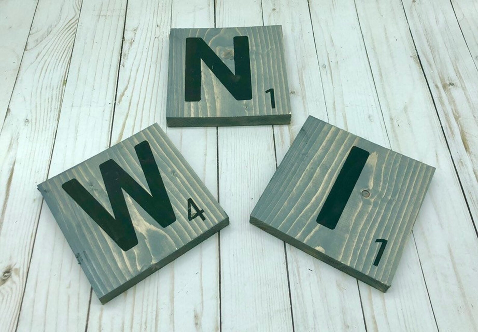 Scrabble Tiles Gray 5.5 Scrabble Tile Wall Art Giant Etsy