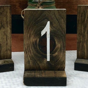 Wooden Table Numbers Wedding Table Numbers Rustic Wedding Decor Wood Table Number Wedding Signage Wood Numbers image 4