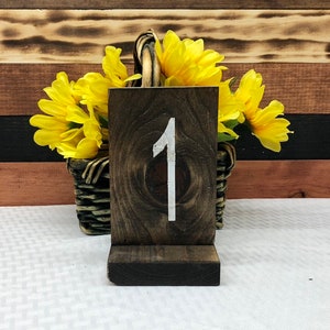 Wooden Table Numbers Wedding Table Numbers Rustic Wedding Decor Wood Table Number Wedding Signage Wood Numbers image 2