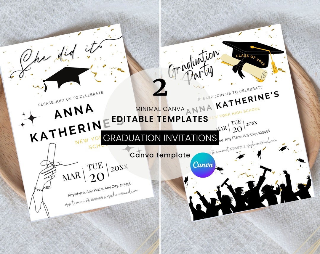Graduation Invitation 2023 Grad Party Invite 2023 Etsy