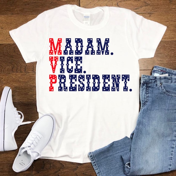 Madam Vice President | Madam VP T-Shirts First Woman Vice President Inauguration Feminist Gift Tee Women empowerement  Shirt, Powerful women