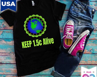 Keep 1.5C Alive T-Shirt: Earth Day Unisex Softstyle Tee