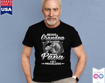 Being Grandpa/Papa T-Shirt, Father's Day Gift, Unisex Fit