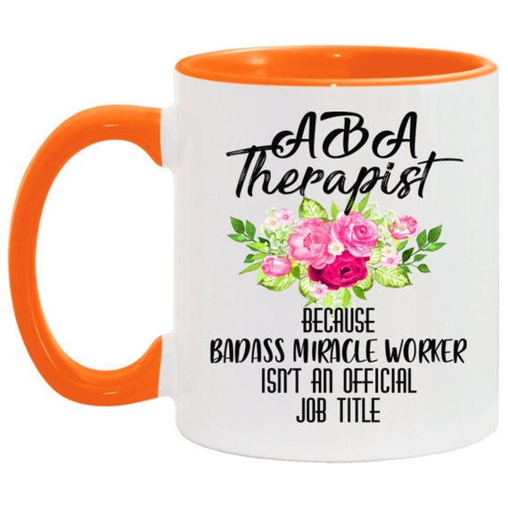 Aba Therapist Accent Mug Bcba Gifts Behavioral Therapist Mug