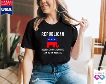 Republican Elephant T-Shirt: Political Conservative Unisex Tee