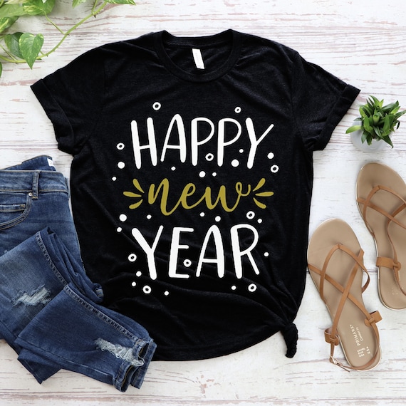 Camisa de Camisa de Año Nuevo Hola Año Nuevo - Etsy España