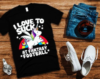 Funny Fantasy Football Loser T-Shirt: Unicorn Punishment Gift