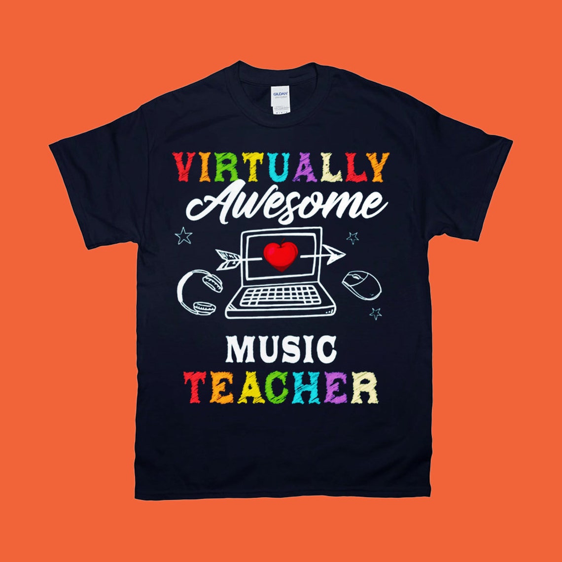 Virtually Awesome Music Teacher TShirts Etsy