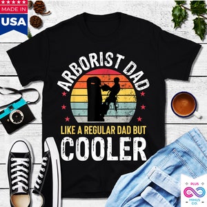Baumpfleger Papa wie ein normaler Vater cooler, Baumkletterer lustiges Baumpfleger-Vater-Geschenk-T-Stück, Vatertagsgeschenk, Baumchirurg, Holzarbeiter-Vater-Geschenk