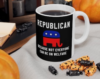 Republican Coffee Mug: Conservative Values, Political Statement