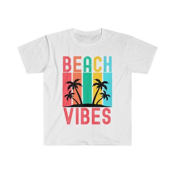 Beach Vibes Retro Vintage Sunset Palm Trees Summer Tank Top | Etsy