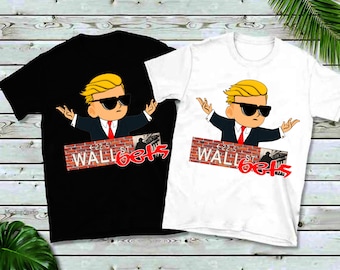 Wall Street Bets T-Shirts,Wall Street Bets Guy Shirt, Wallstreetbets Tendies T-Shirt,  Stonk ,Meme Stonks Tendies To The Moon, diamond hands