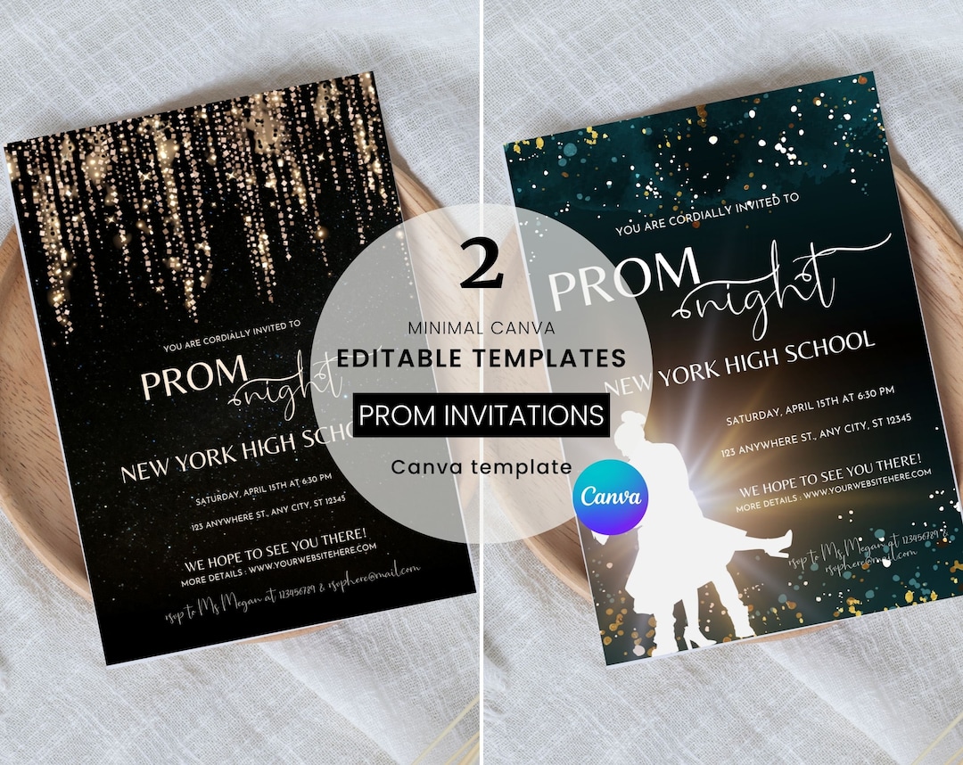 Prom Night Prom Party Invitation Prom Invitation Flyer Prom Event Prom Night Prom Party Invitation Prom Invitation Flyer Prom Event