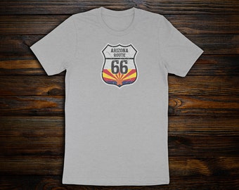 Arizona State Flag Route 66 Sign Men's T-Shirt