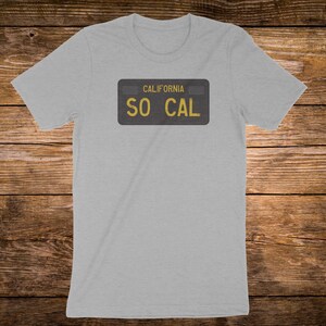 Vintage SoCal California License Plate Tee – Retro West Coast Streetwear Style for Southern California Lovers