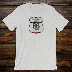 California Pride Route 66 Vintage Short-Sleeve T-Shirt