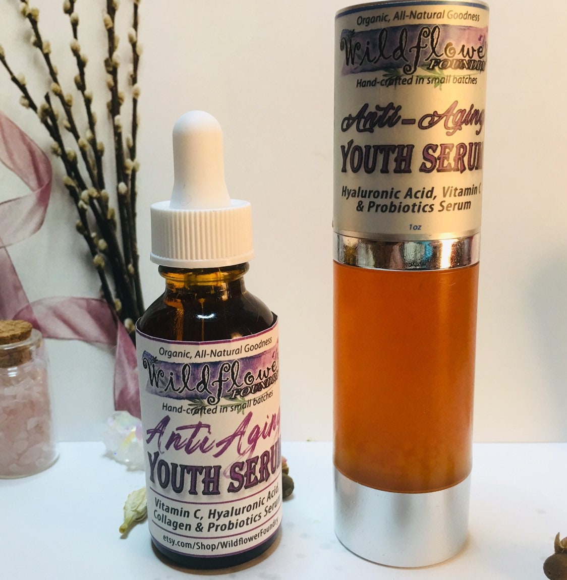 YOUTH • Vitamin C Facial Serum | Hyaluronic Acid, Probiotics & Collag…