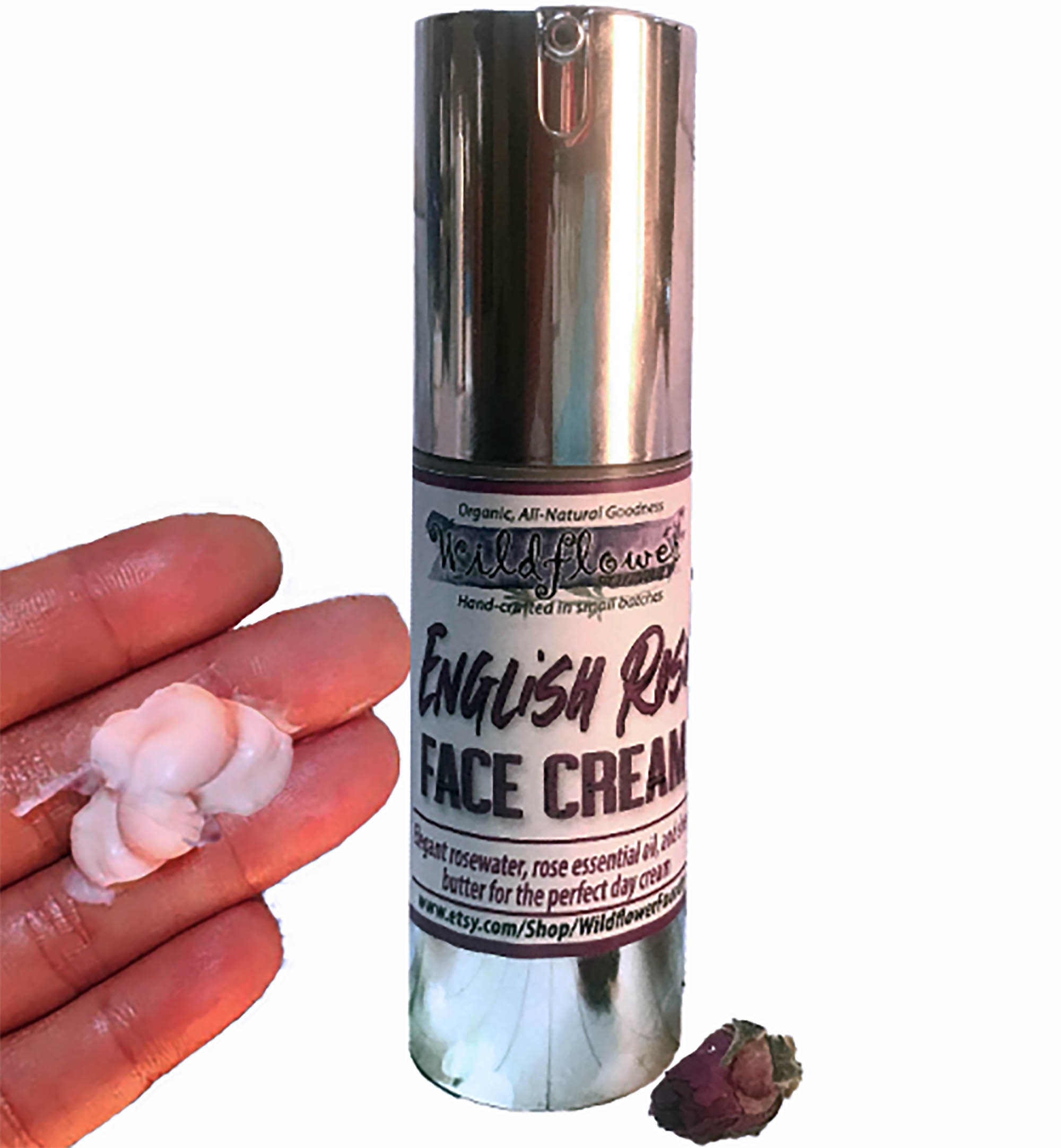 English Rose Face Cream | Anti-Aging Moisturizer with Collagen, Silk …