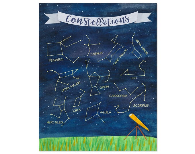 Constellation Print Constellation Art Constellation Poster - Etsy