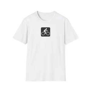 Radfahren Piktogramm T-Shirt, Nationalpark Karte Symbol Shirts, Fahrrad-T-Shirt, Radsport-Shirt