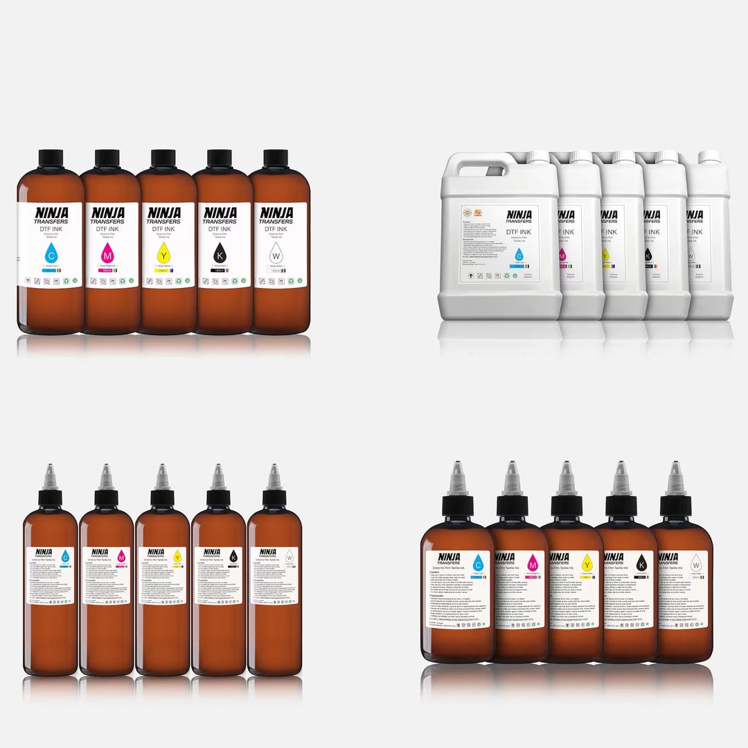 DTF Transfer Ink, Epson Printhead Refill Ink, Ink for PET Film, (CMYK ...