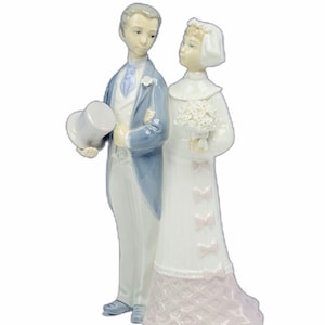LLADRO NAO STATUE spain daisa sculpture figurine porcelain vintage vtg 4808 wedding bride groom gift 1977 retired