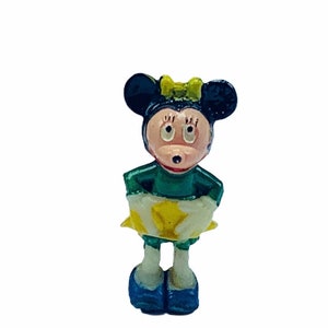 LOUIS MARX DISNEYKINS 1960s vintage walt disney tinykins miniature plastic figure toy collectible Minnie Mouse
