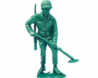 PLASTIC ARMY MEN vintage toy soldier vtg military marines navy air force vietnam ww2 wwii marx tim mee usa made Demining land mine